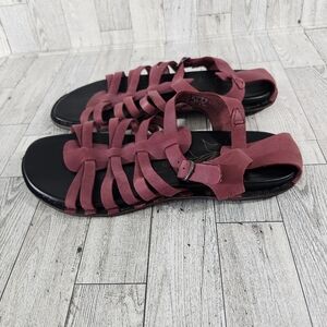 KEEN Womens Size 9 Red Alman Gladiator Adjustable Comfort Sandals 1012396
